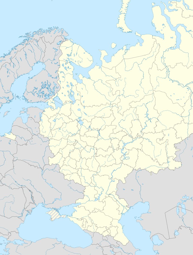 Region on the map of Russia