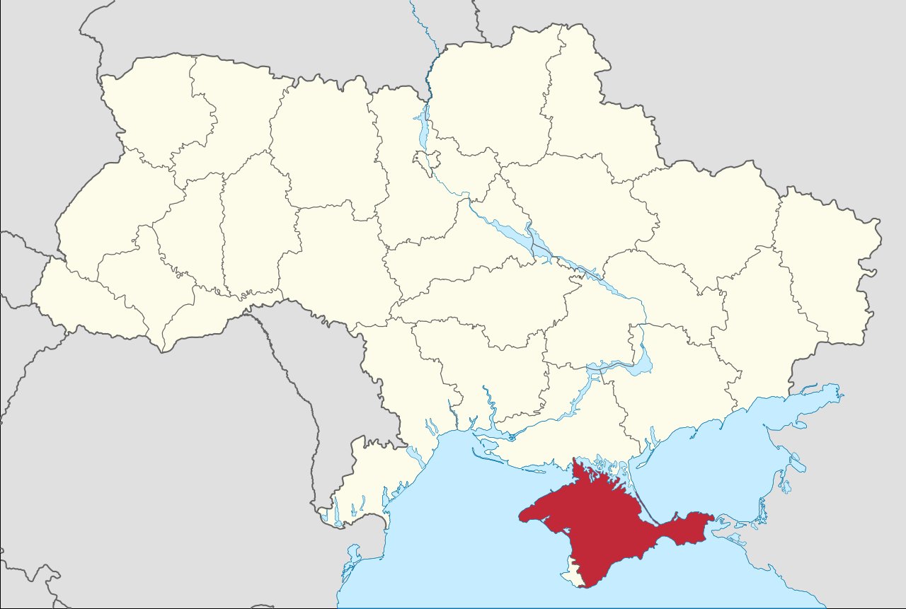 Region on the map of Russia